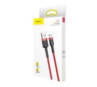 Baseus Micro Usb Cafule Cable 1.5a 2m Red + Red (camklf-c09)