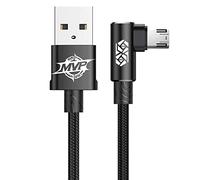 Baseus Micro USB MVP Elbow Typ Rechteckiges Kabel 1.5A 2m Schwarz (CAMMVP-B01)