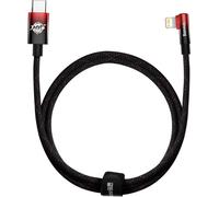 Baseus MVP 2 câble d'alimentation à angle droit avec côté USB type C / Lightning 1 m 20 W rouge (CAVP000220)
