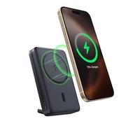 Baseus Nomos Qi2 Magsafe Batterie Externe, 15W Power Bank Magnétique pour iPhone 16/15/14/13, Powerbank 45W USB-C Charge Rapide, 10000mAh Batterie Pliable avec Indicateur, Petit mais Puissant, Noir