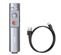 Baseus Orange Dot Multifunctionale Remote Control for Presentation, with a Laser Pointer - Gray