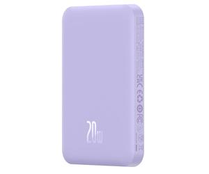 Baseus P10022107513-00 banque d'alimentation électrique 5000 mAh Recharge sans fil Violet