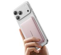 Baseus Picogo AM41 Powerbank, Ultra Slim 5000mAh Magsafe Powerbank, Charge PD 20 W, Portable, Batterie Externe Magnétique sans Fil pour iPhone 17/16/15/14/13/12, Rose