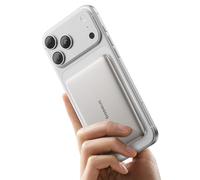 Baseus Picogo AM41 Powerbank, Ultra Slim 5000mAh Magsafe Powerbank, Charge Rapide PD 20 W, Portable, Batterie Externe Magnétique sans Fil avec câble USB-C pour iPhone 17/16/15/14/13/12, Titane