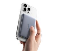 Baseus Picogo Batterie externe ultra fine 10 000 mAh certifiée Magsafe Qi2, charge sans fil 15 W, PD 27 W, mini batterie magnétique sans fil avec câble USB C pour iPhone 17 Air/16/15/14/13, gris