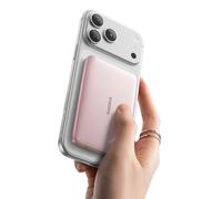 Baseus Picogo Powerbank, 10000mAh Qi2 Magsafe Powerbank, Ultra Slim, 15W Wireless Charge Rapide et PD 27 W, Batterie Externe Magnétique pour iPhone 17/16/15/14/13/12, Rose