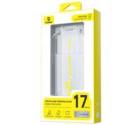 Baseus Protection d’écran en verre trempé crystallin HD pour iPhone 17 Pro Max avec kit de nettoyage