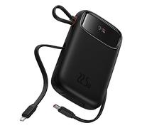 Baseus QPOW 2 DUAL KABLOLU 10.000 MAH 22.5W POWERBANK-SIYAH banque d'alimentation électrique Lithium 10000 mAh Noir