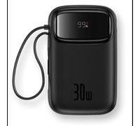 Batterie Externe - BASEUS - Qpow 2 - 10 000 mAh - 30 W - 2 Ports USB-C - Noir