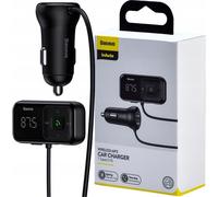 Baseus S-16 Émetteur FM Bluetooth avec fonction de charge - Noir (Édition internationale)