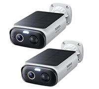 Baseus Security S1 Lite Caméra de Surveillance Extérieure Batterie Solaire WiFi IP67 Résistant aux Intempéries Caméra Surveillance sans Fil Extérieur 2K 135°, Vision Nocturne Couleur, Pas de Coût