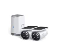 Baseus Security S1 Pro Caméra de Surveillance extérieure à énergie Solaire avec Suivi de la lumière du Soleil, caméra de Surveillance 3K sans Fil Wi-FI avec Panneau Solaire, Vision Nocturne colorée
