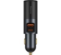 Baseus Share Together USB / USB Type C / Prise allume-cigare Chargeur voiture 120W Quick Charge Power Delivery gris