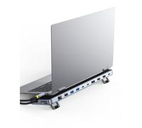 Baseus Station d'accueil pour ordinateur portable, 12 en 1, HUB triple écran 4K, HDMI/DP, 10 Gbit/s USB A/C, transfert de données rapide, PD 100 W, Ethernet, TF/SD, station d'accueil USB C avec