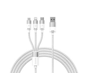 Baseus SUP0003349 câble USB USB 3.2 Gen 1 (3.1 Gen 1) 1,2 m USB A USB C/Micro USB-A/Lightning Blanc