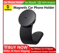 Baseus support de téléphone magnétique pour voiture 15W chargeur sans fil support de téléphone de voiture pliable pour iPhone 12-17 support tableau de bord Console centrale No Wireless Charge