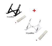 Baseus Support pour ordinateur portable pour Macbook Air Pro Support Vertical pliable en aluminium pour ordinateur portable Support réglable évolutif béquille pour tablette-Argent