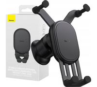Baseus Support voiture avec chargeur inductif 15W intégré pour grille de ventilation noir