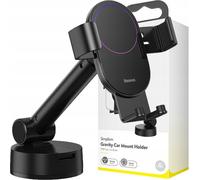 Baseus Support voiture Tableau de bord Pare-brise Support Gravity Automatique noir (SUYL-JY01)