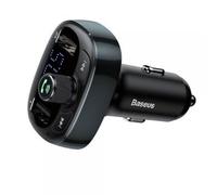 Baseus T Typed Bluetooth Mp3 Charger Avec Support Voiture (Standard Edition) Black Cctm-01