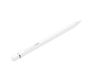 Baseus Tablet Tool Pen Smooth Writing 2 with LED Indicator + Active Replaceable Tip for iPad, with USB-A to Lightning Cable, White (P80015806211-02)