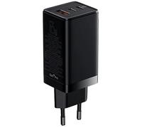 Baseus Travel Charger GaN3 Pro Quick Wall Charger C+C+U, PD3.0, QC4.0 +, AFC (with Type C - Type C Cable 1m) 65W Black (