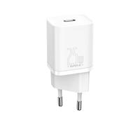 Baseus Chargeur secteur Super Si 1x port USB-C 25W (Blanc)