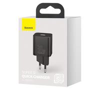 Baseus Travel Charger Super Si 1c Quick Charger Pd 30w Eu Black (ccsu