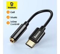 Baseus Type C à 3.5mm adaptateur Aux écouteur USB C câble casque adaptateur 3.5 Jack câble Audio pour Huawei P20 Xiaomi Mi 10 GRAY
