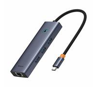 Baseus UltraJoy 6-Port Avec fil USB 3.2 Gen 1 (3.1 Gen 1) Type-C Gris