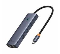 Baseus Concentrateur USB-C UltraJoy 6 ports avec fil USB 3.2 Gen 1 (3.1 Gen 1) Gris