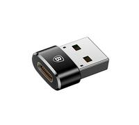 Baseus Adaptateur USB-A (mâle) vers USB-C (femelle) OTG Noir