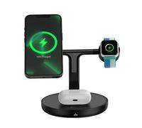 Baseus Chargeur magnétique Swan Stand 3-en-1 – Câble USB‑C 1 m – Noir (WXTE000101)