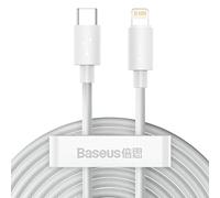 Baseus WISDOM 2-PACK Câble USB TYPE-C POUR LIGHTNING PD20W/2.4A 150 CM BLANC
