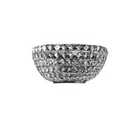 Basfor Applique Murale Flush Nickel Antique & Cristal, 2 Lumières, E14