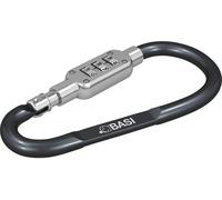 Basi 0006-0104-1100 BASI - mousqueton - aluminium anodisé - combinaison de chiffres à 3 chiffres - noir - 0006-0104-100 (Ø x L) 6 mm x 95 mm