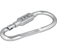 Basi 0006-0104-2600 BASI - crochet à mousqueton - aluminium anodisé - combinaison de chiffres à 3 chiffres - argent - 0006-0104-2600 (Ø x L) 6 mm x 95 mm