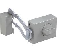 Basi 1302-0205 Serrure complémentaire de porte avec barre de verrouillage argent