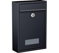 Basi 2170-1305 BK 100M Boîte aux lettres acier anthracite (mat) avec serrure à clé
