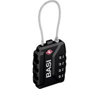 Basi 6100-0625 Cadenas 37 mm TSA noir avec serrure à combinaison