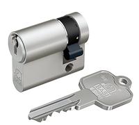 BASI Demi-cylindre profilé V50 10/30 mm | Serrure à cylindre avec 3 clés | Pour portes de garage, boîtes à clés, armoires, fermeture différente