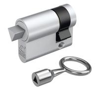 BASI | Demi-cylindre triangle 10/30 mm avec rdillon assortie | cylindre triangle | extérieur de 8 mm | pour poteau d'arrêt, boîtes à charnières, poubelle à clés