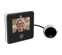 BASI | Judas Numérique | Écran LCD 3 pouces | Caméra 1 mégapixel avec vision nocturne par LED IR | Prise de photo | Angle de vision 120 degrés | Épaisseur de porte 32-120 mm