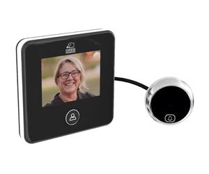 BASI | Judas Numérique | Écran LCD 3 pouces | Caméra 1 mégapixel avec vision nocturne par LED IR | Prise de photo | Angle de vision 120 degrés | Épaisseur de porte 32-120 mm