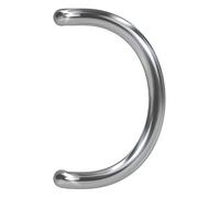 BASI Poignée de porte en forme de U - Demi-circulaire - Ferrure de porte extérieure - Acier inoxydable - Avec kit de montage - Dimensions de l'axe : 300 mm