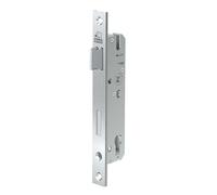 BASI Serrure à cadre tubulaire pour cylindre profilé - Dimensions au canon 40 mm - Têtière en forme de U 24 x 245 mm - Têtière en U - DIN droite/gauche - Serrure à larder pour portes à cadre profilé -