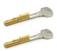 BASI® SS12 Lot de 2 verrous à clé pour serrure à barillet Diamètre 7 mm