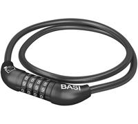 Basi ZR 313 Antivol à câble spiralé noir fermeture à combinaison
