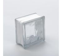 Basic Brique de verre Nuage clair brillant 14,5x14,5x8 cm - 5 pièces