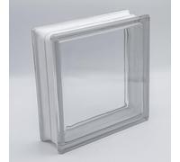 Basic Brique de verre transparente brillante 24x24x8 cm - 4 pièces